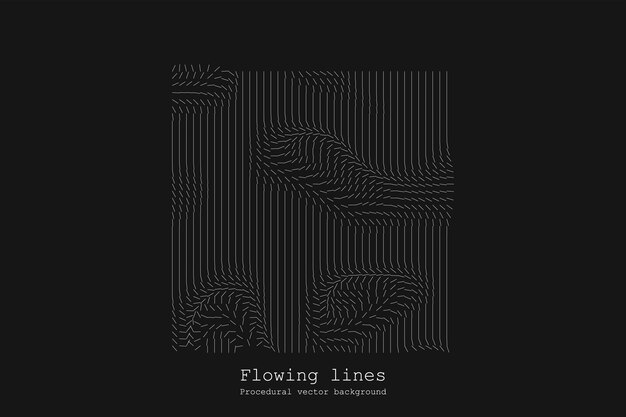 Abstract Line Matrix Pattern Noise Flow Dynamic