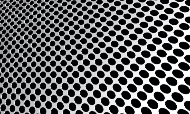 Ücretsiz Vektör abstract metal circle mesh pattern