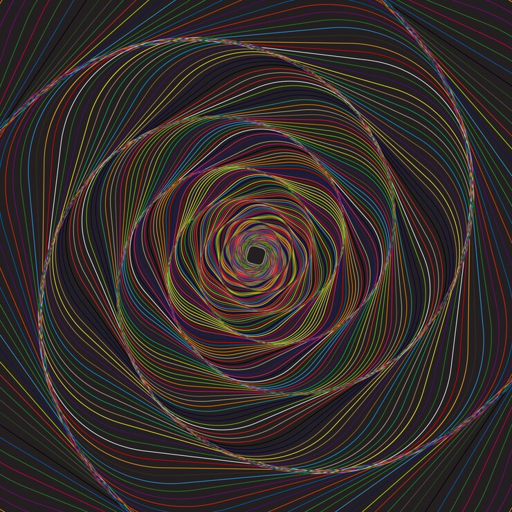 Ücretsiz Vektör abstract optical illusion design background