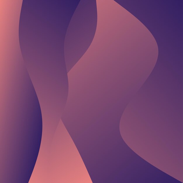 Abstract Red Waves background Dynamic shapes composition Vector illustration