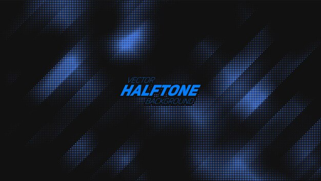 abstract vector torn blue halftone background. scrathed dotted texture element.