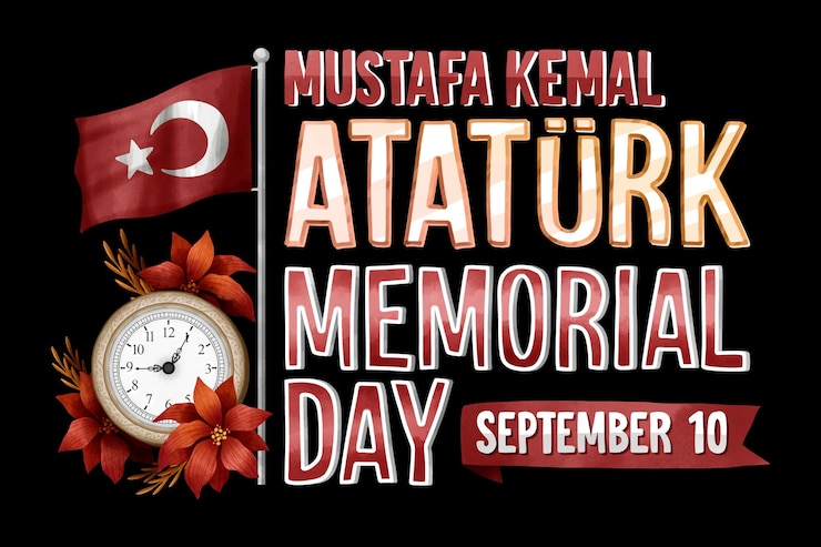 Ücretsiz Vektör ataturk memorial day lettering