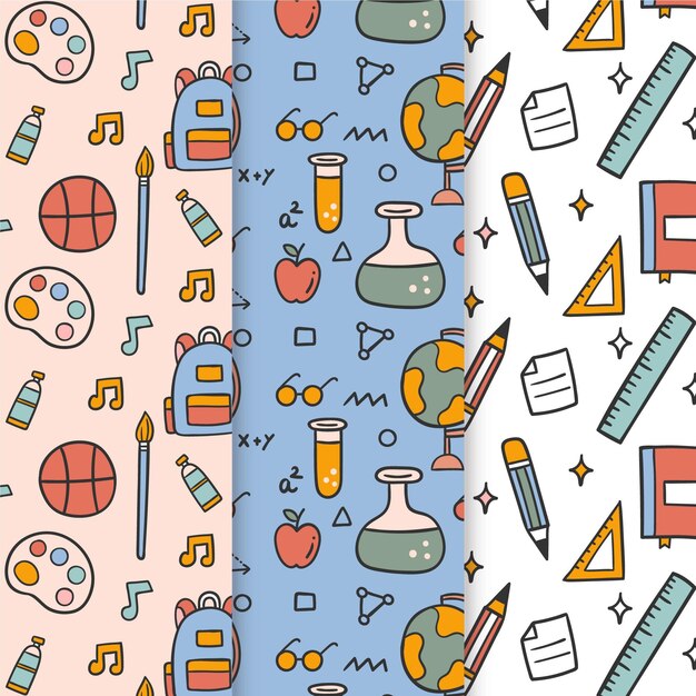 back to school event pattern set