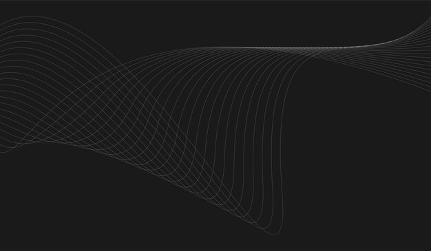 background line wave design minimalist