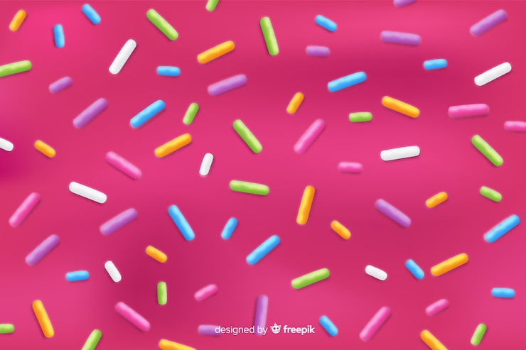 Ücretsiz Vektör background with donut glaze