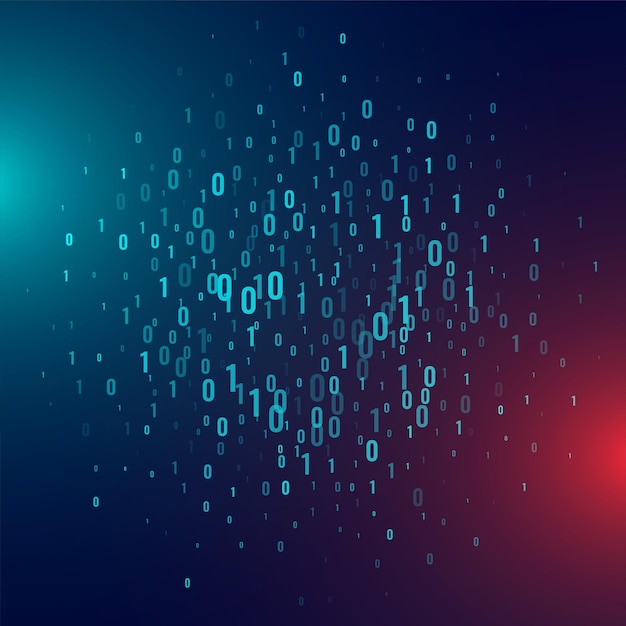 binary code web algorithm background with shiny effect