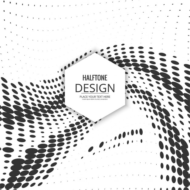 Black and white background with a dotted wave
