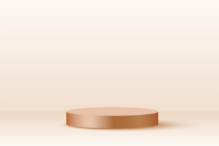 Ücretsiz Vektör blank 3d podium round stage background for product advertisement