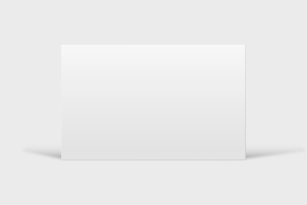 blank business card mockup in white tone