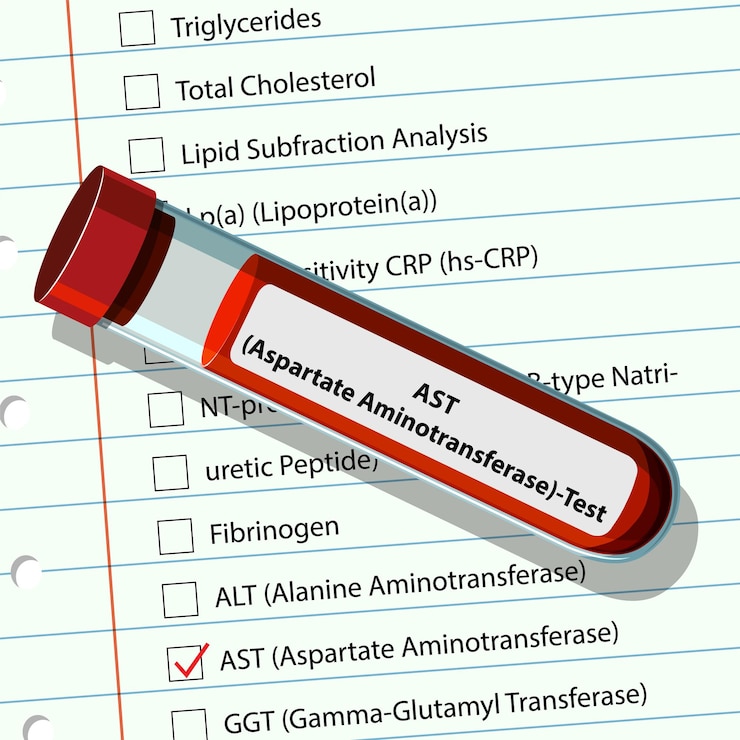 Ücretsiz Vektör blood test and medical checklist illustration