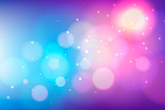 bokeh background with vivid lights