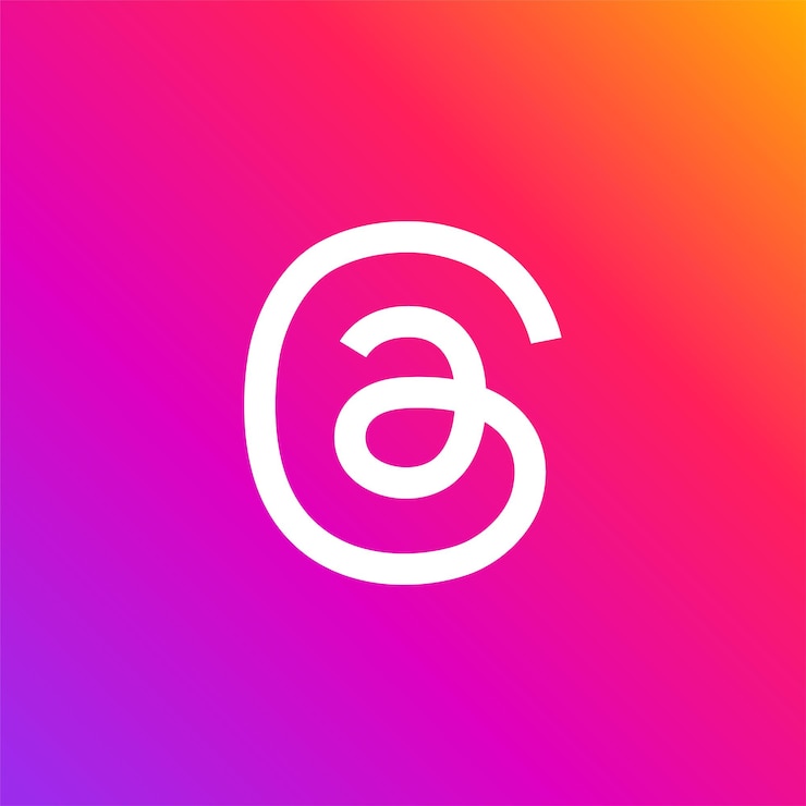 Ücretsiz Vektör brand logo of threads new social media app
