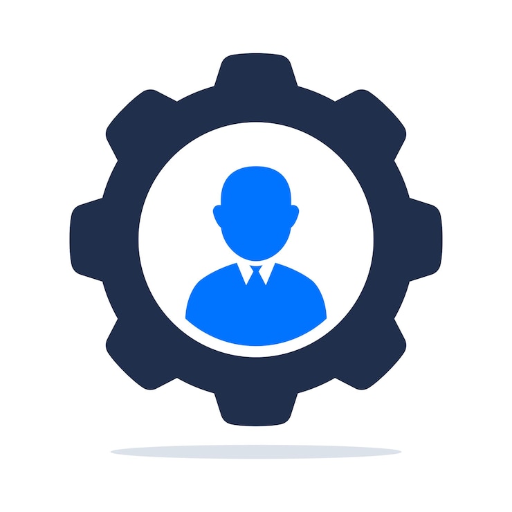 Ücretsiz Vektör business user in cog