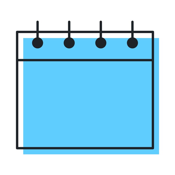 Ücretsiz Vektör calendar with offset blue fill
