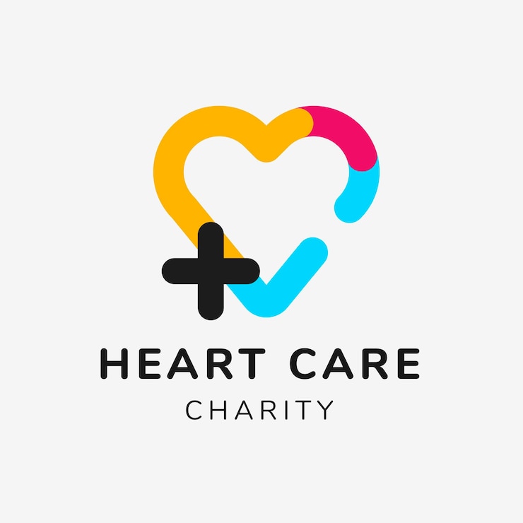 Ücretsiz Vektör charity logo template, no-profit branding design vector