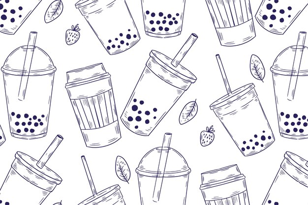 coffee pattern background