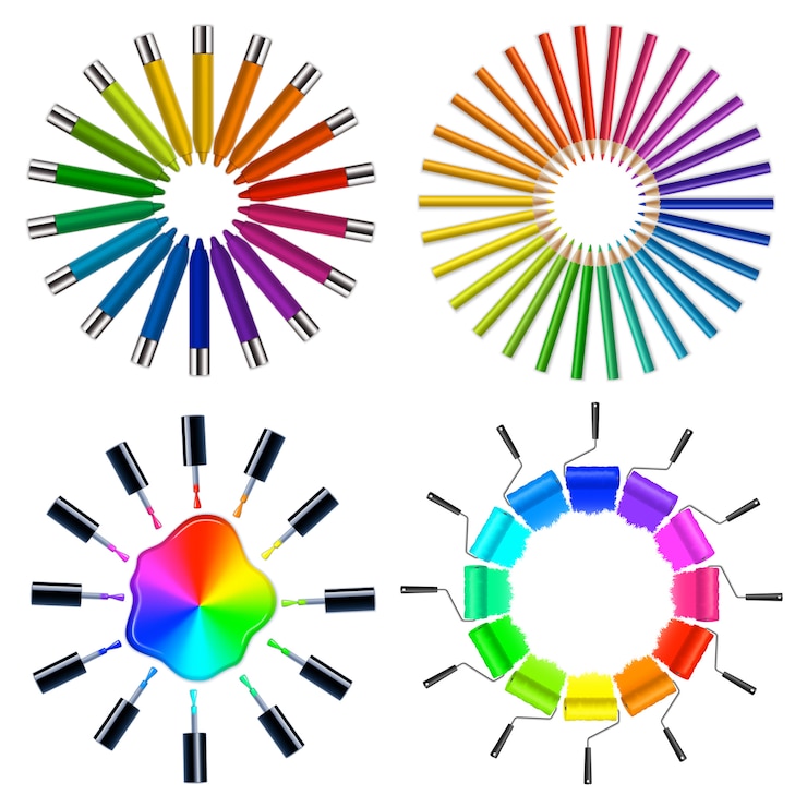 Ücretsiz Vektör color scheme art objects