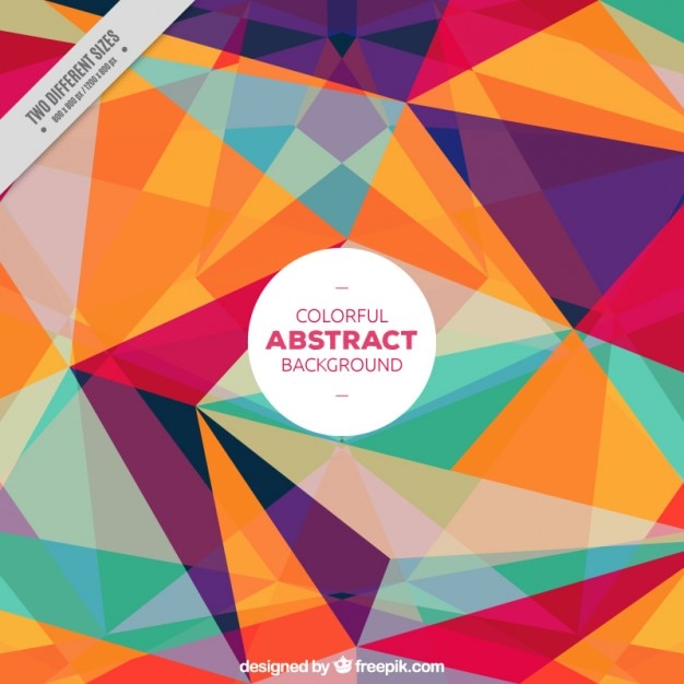colorful geometric background in flat design