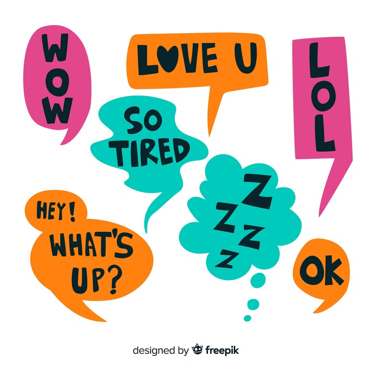 Ücretsiz Vektör colorful hand drawn speech bubbles