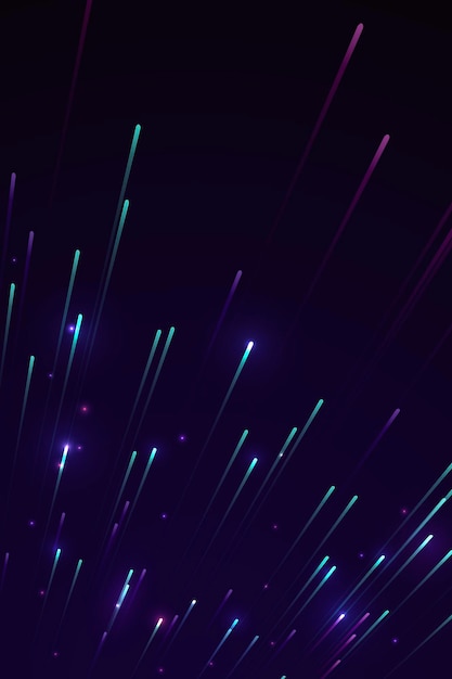 colorful neon meteor background design vector