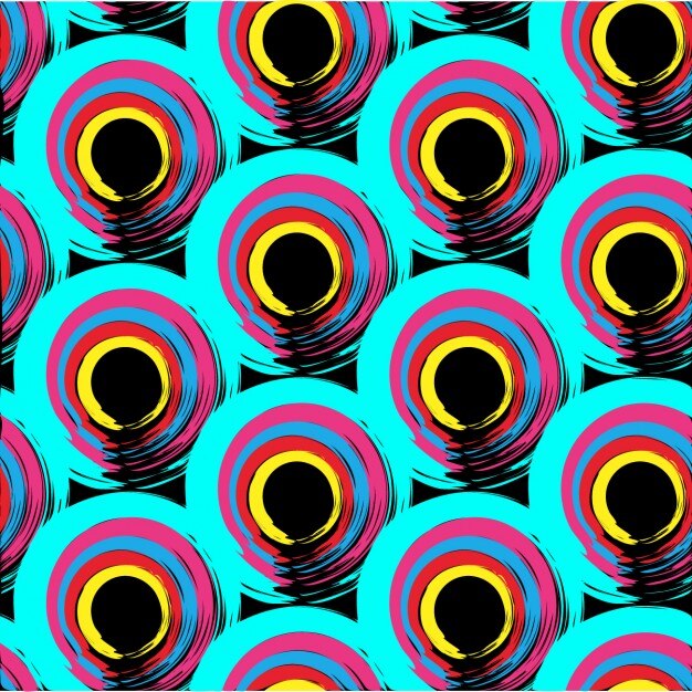 coloured circles hand painted background