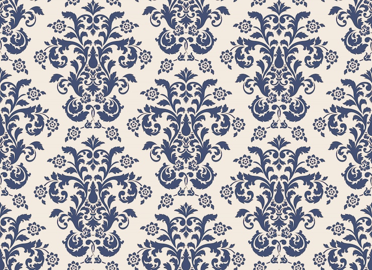Ücretsiz Vektör damask seamless emboss pattern background. vintage exquisite floral baroque template.