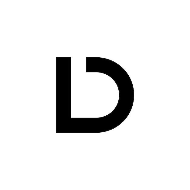 desain logo kombinasi huruf
l dan d