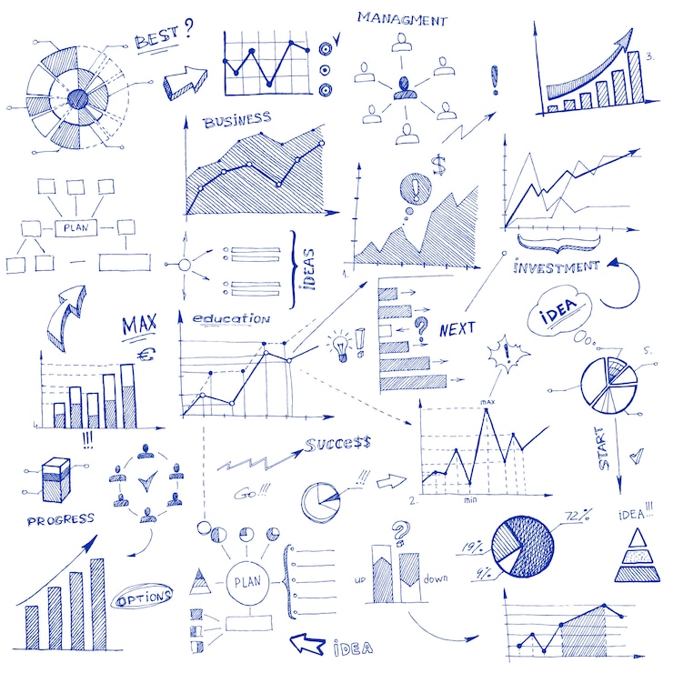 Ücretsiz Vektör doodle infografik tasarım öğeleri