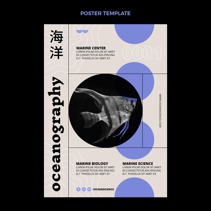 Ücretsiz Vektör düz design bilim posteri şablonu