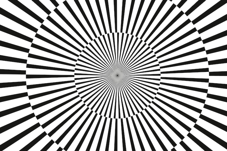 Ücretsiz Vektör düz design optik illüzyon arka planı