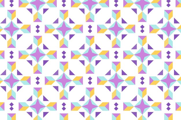 Düz design renkli geometrik desen