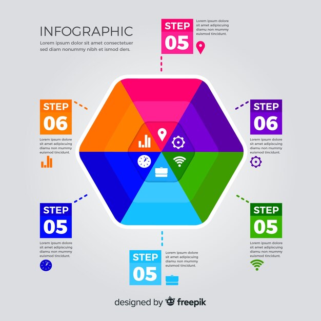 Düz infografik