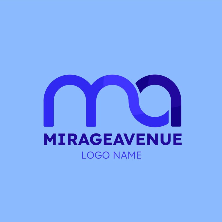 Ücretsiz Vektör düz tasarım monogram logo şablonu