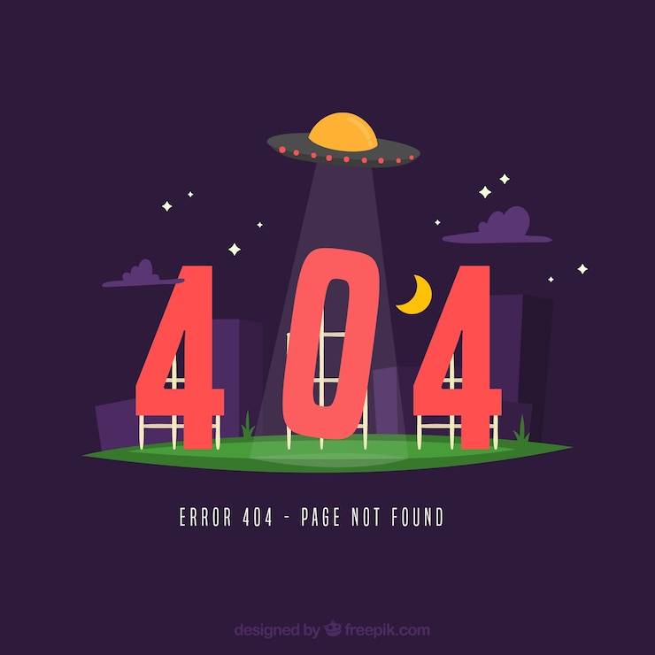 Ücretsiz Vektör el çizimi 404 hatası