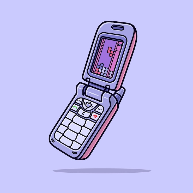 Ücretsiz Vektör el telefonu çizgi film vektör i̇konu i̇llüstrasyonu teknoloji nesne i̇konu i̇zole düz vektör