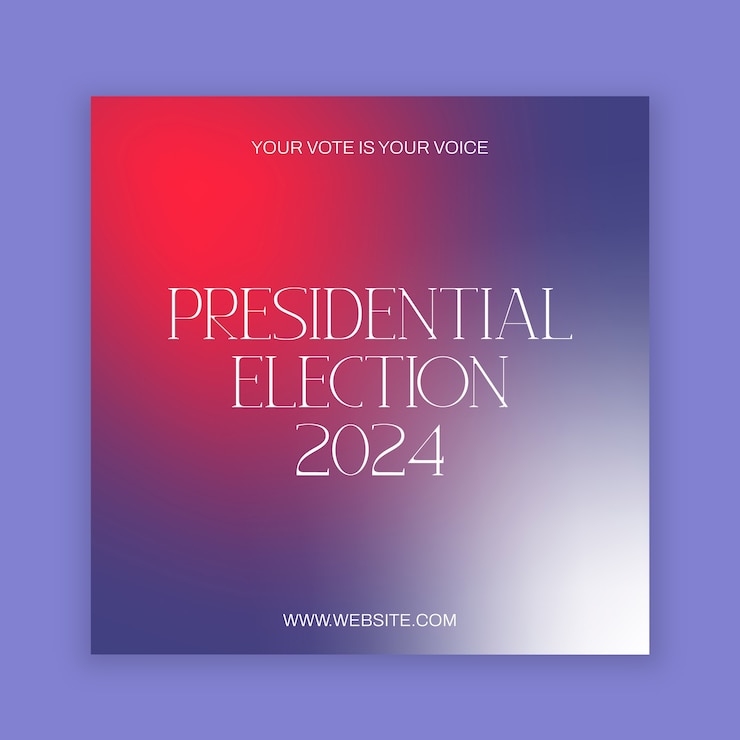 Ücretsiz Vektör election square  banner design template