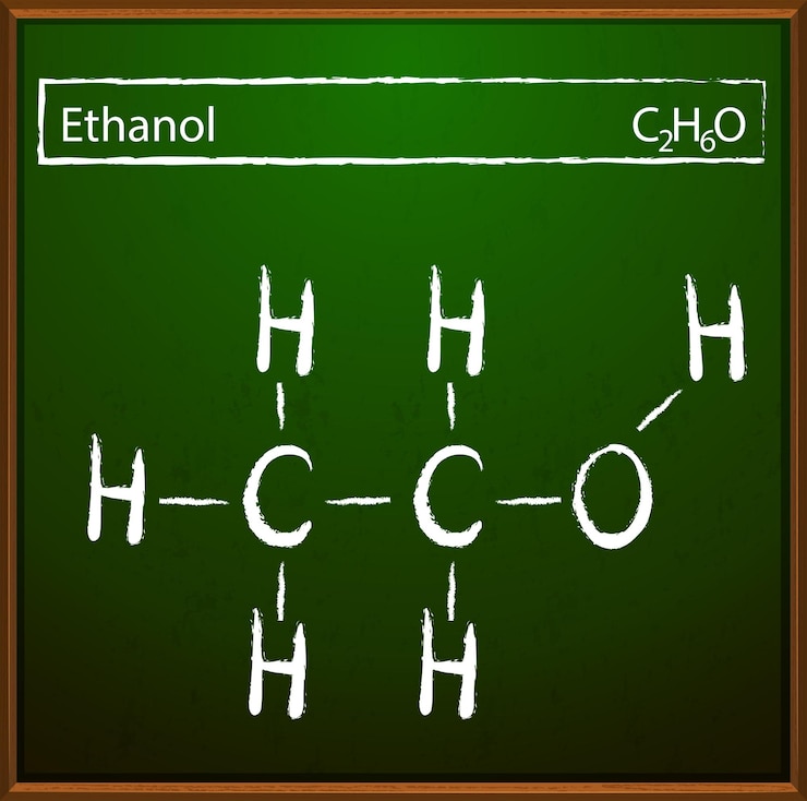 Ücretsiz Vektör ethanol molecular formula