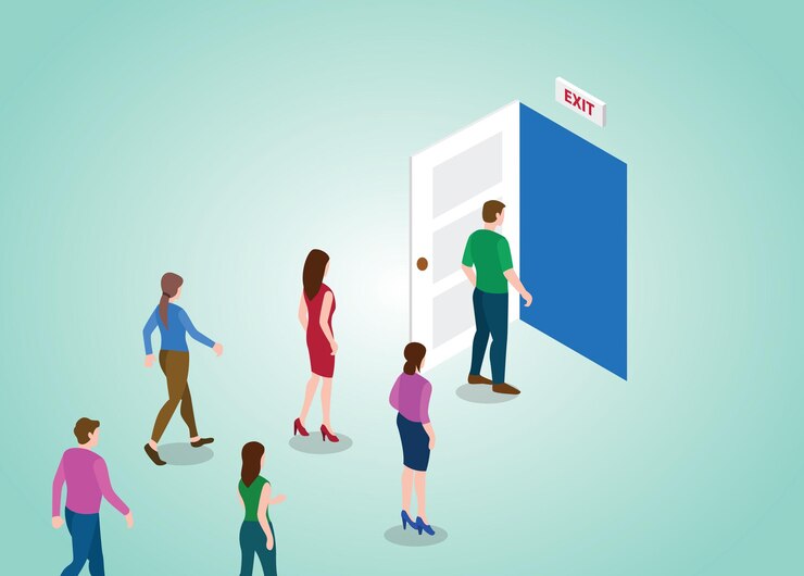 Ücretsiz Vektör exit door for people
