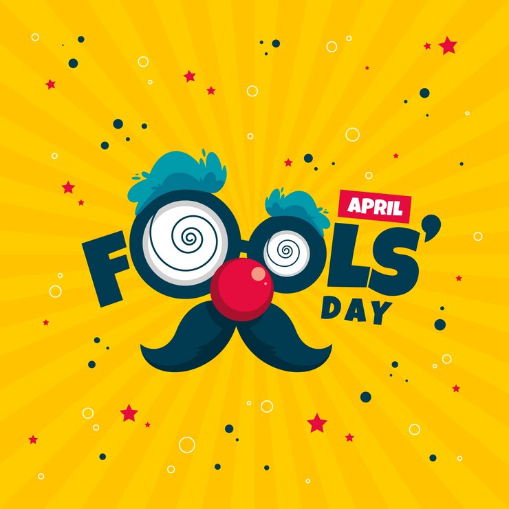 Ücretsiz Vektör flat april fools day illustration