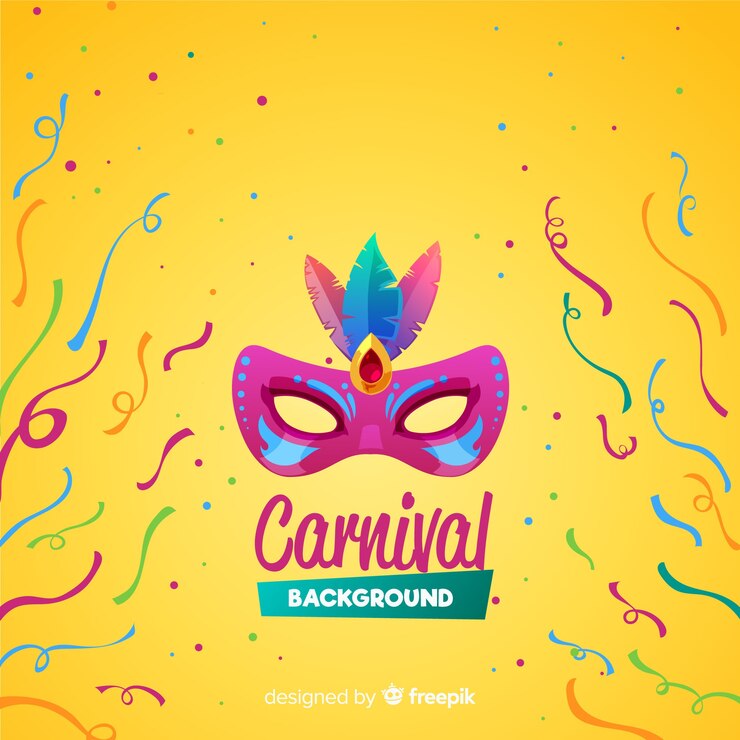 Ücretsiz Vektör flat carnival background