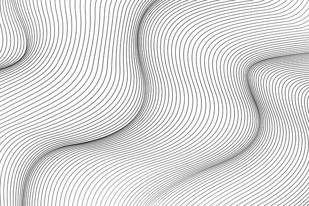 flat design abstract outline background
