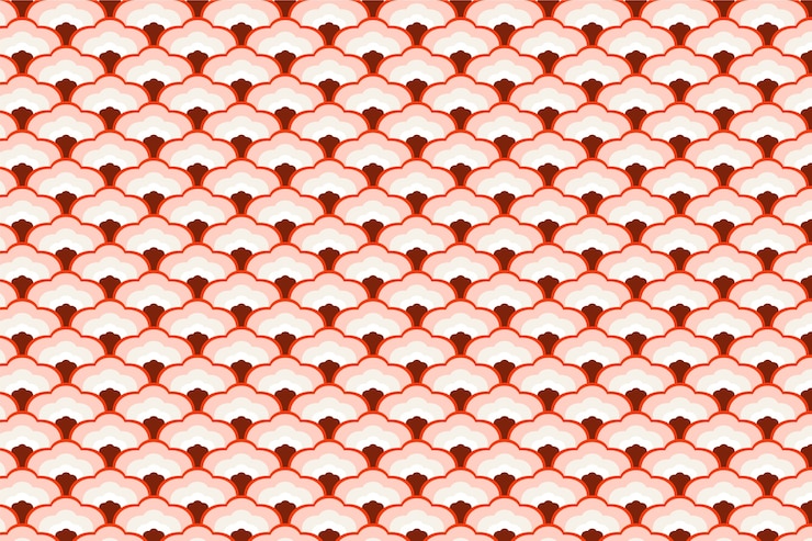 Ücretsiz Vektör flat design japanese wave pattern illustration