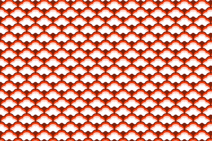 Ücretsiz Vektör flat design japanese wave pattern illustration