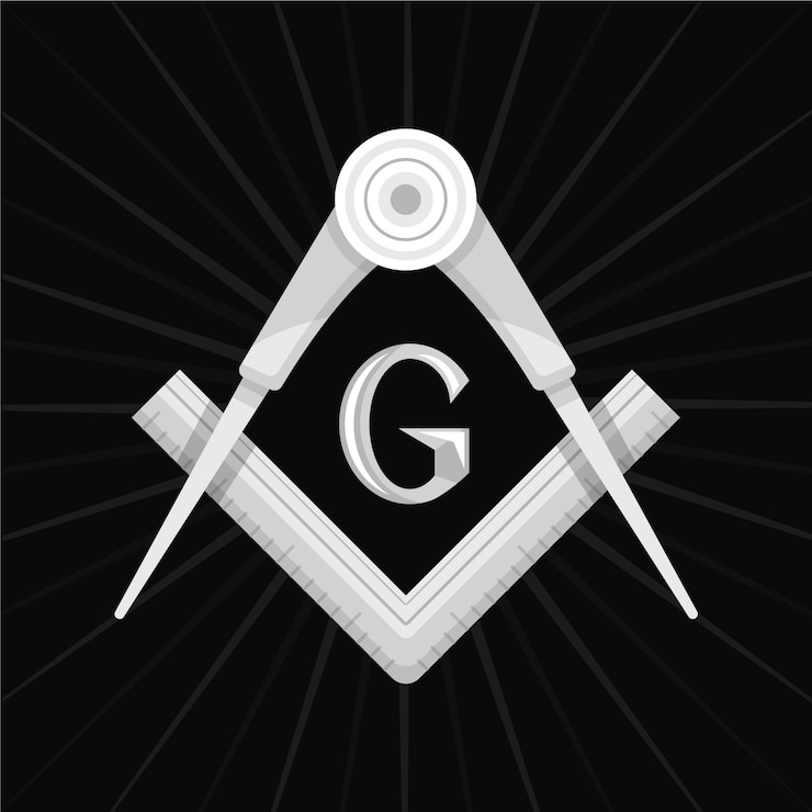 Ücretsiz Vektör flat design mason logo template