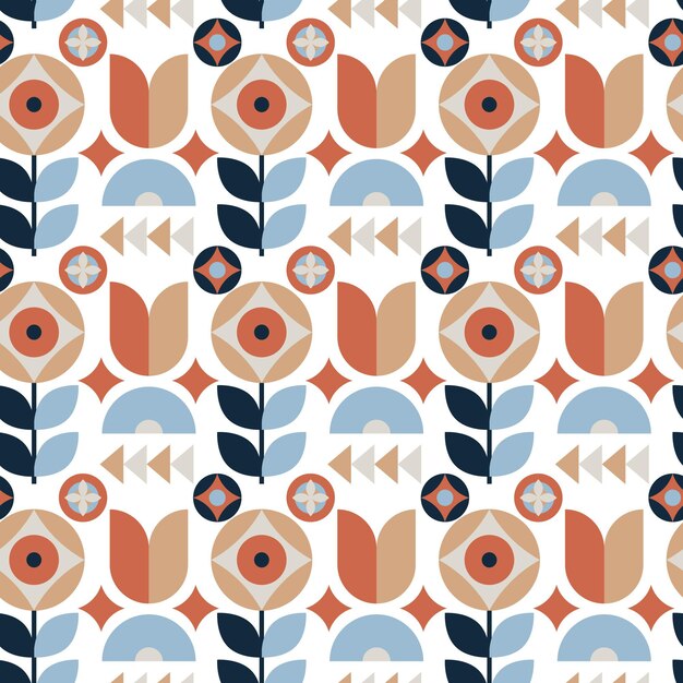 flat scandinavian design pattern