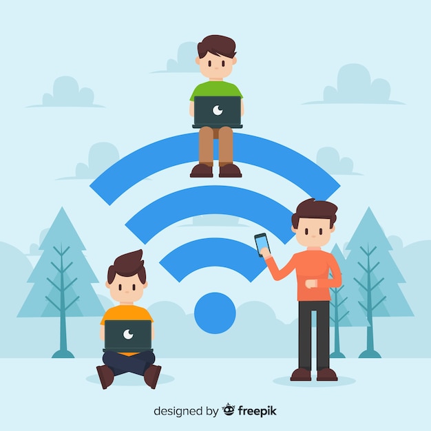 flat wifi concept