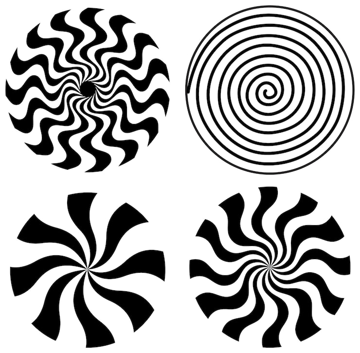 Ücretsiz Vektör fraser spiral illüzyon vektörü