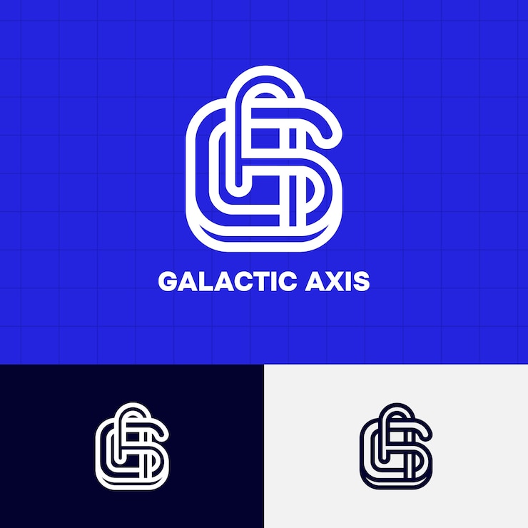 Ücretsiz Vektör ga monogram logo tasarım şablonu