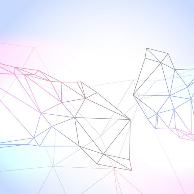 geometric background with polygonal lines