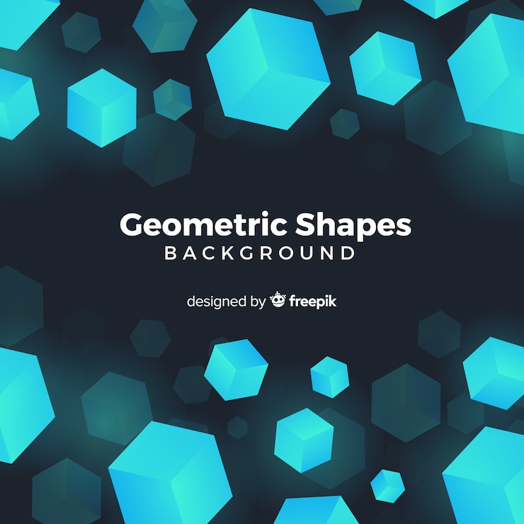 Ücretsiz Vektör geometrik şekiller arka planı